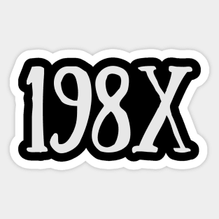 198X - Aesthetic Sticker